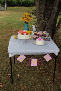 Corah's Cake and Favor Table 