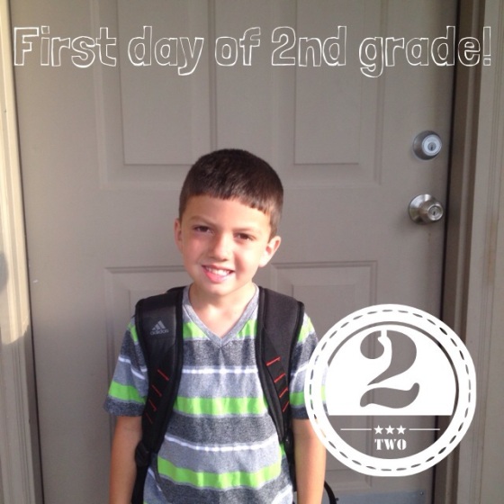 1st day of 2nd grade! Getting so big now!